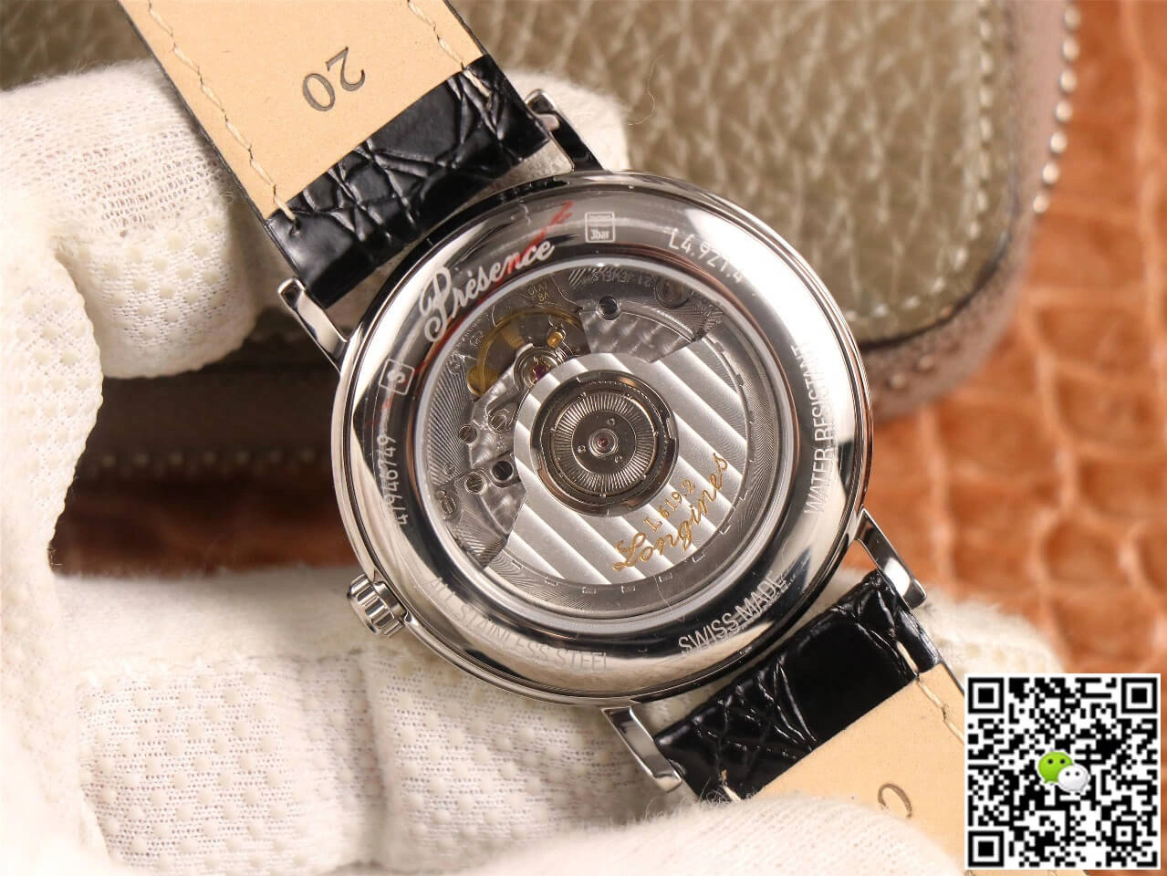 Longines Presence L4.921.4.92.2 KY Factory 1:1 Best Edition Replica Watch Leather Strap